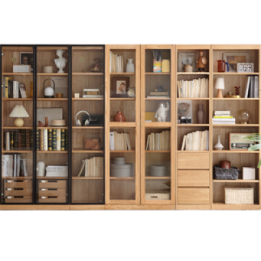 Tủ sách gỗ tự nhiên