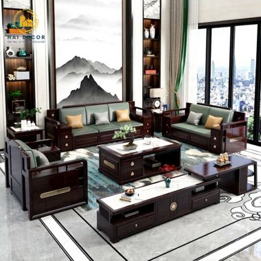 Sofa gỗ phòng lãnh đạo doanh nghiệp tinh tế SFVP 003