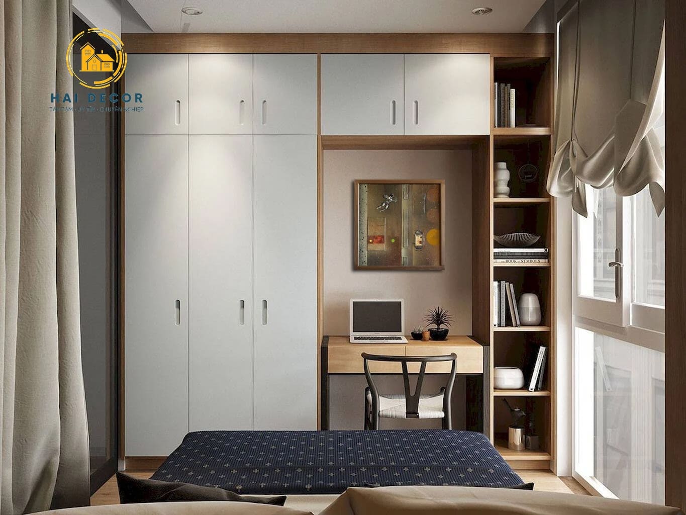 Tủ quần áo cho phòng ngủ nhỏ
