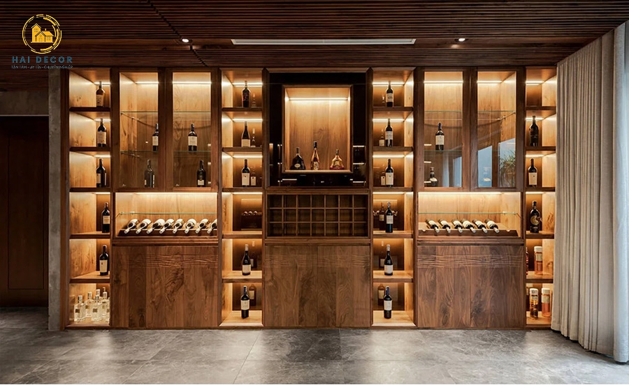 Tủ trưng bày rượu đẹp