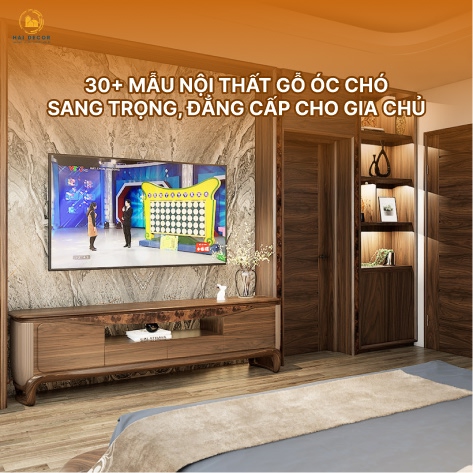30+ Mẫu nội thất gỗ óc chó sang trọng, đẳng cấp cho gia chủ