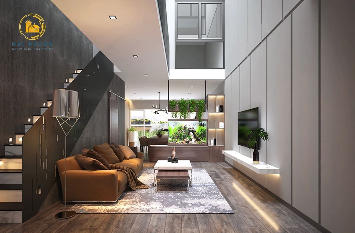 thiết kế nội thất nhà phố hiện đại 