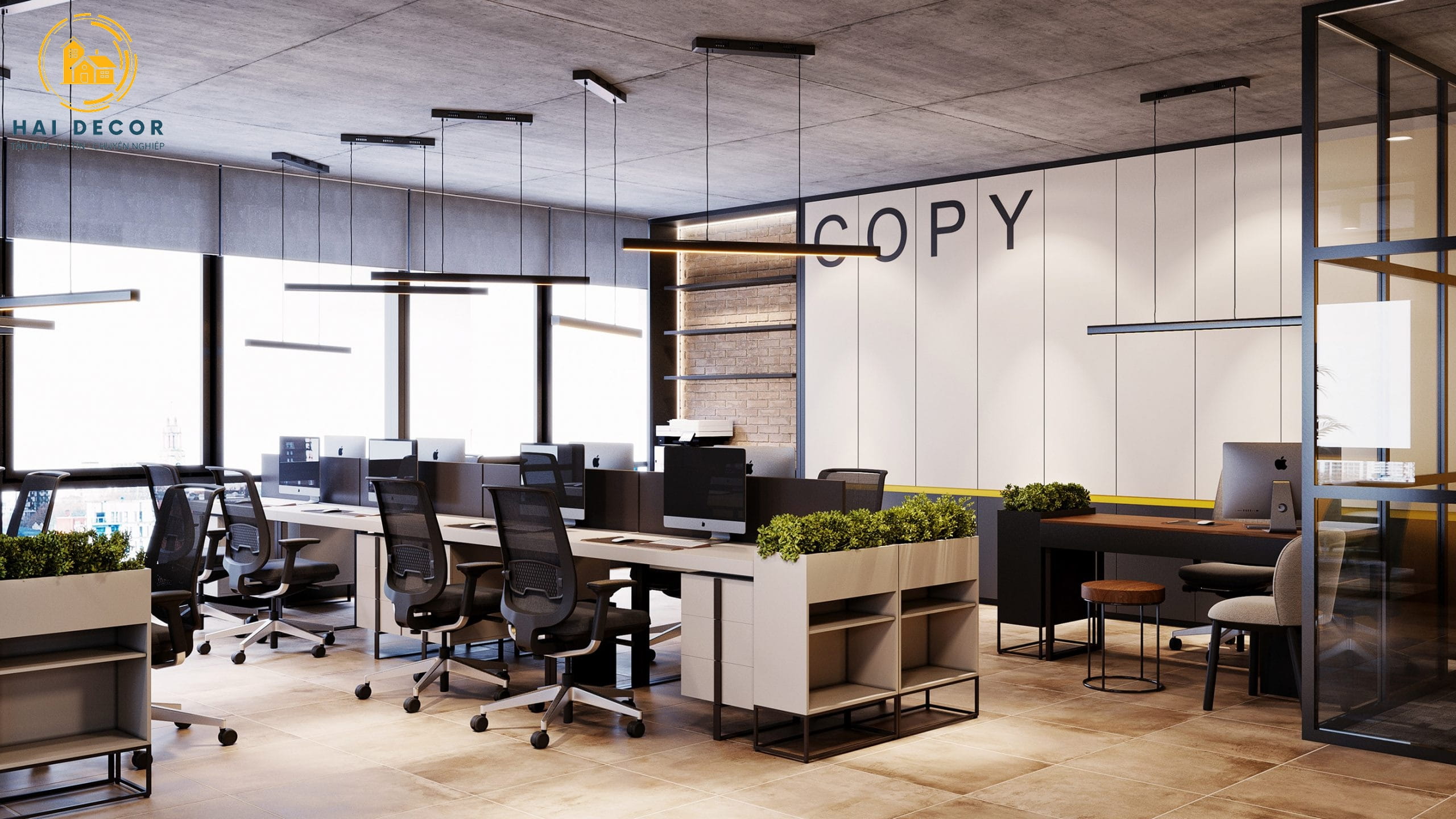 Thi công nội thất văn phòng 
