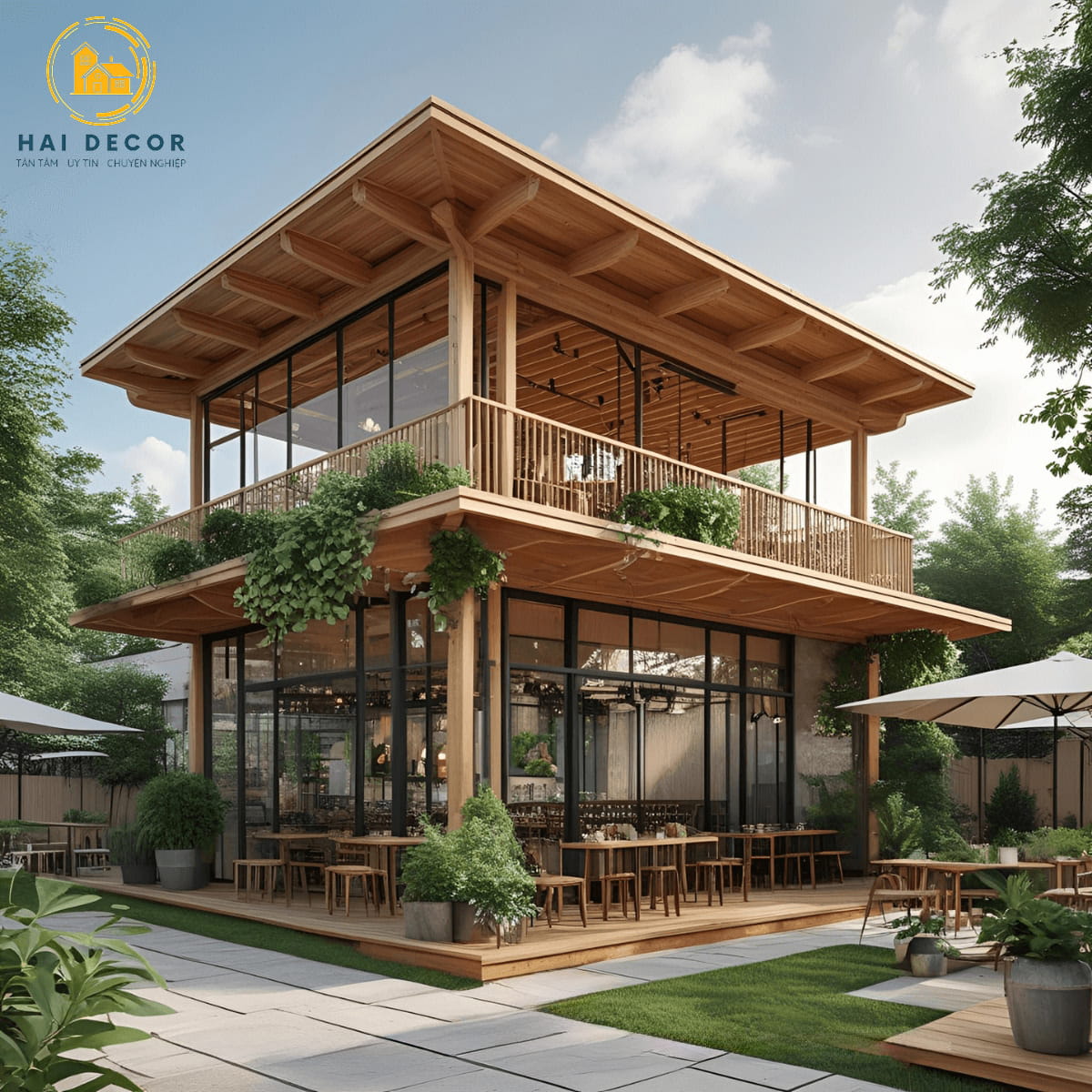 trang trí quán cafe