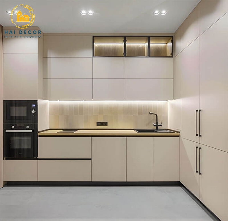 tủ bếp gỗ công nghiệp