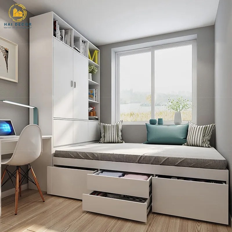 Mách bạn cách bố trí phòng ngủ nhỏ đẹp và cực kỳ tiện nghi