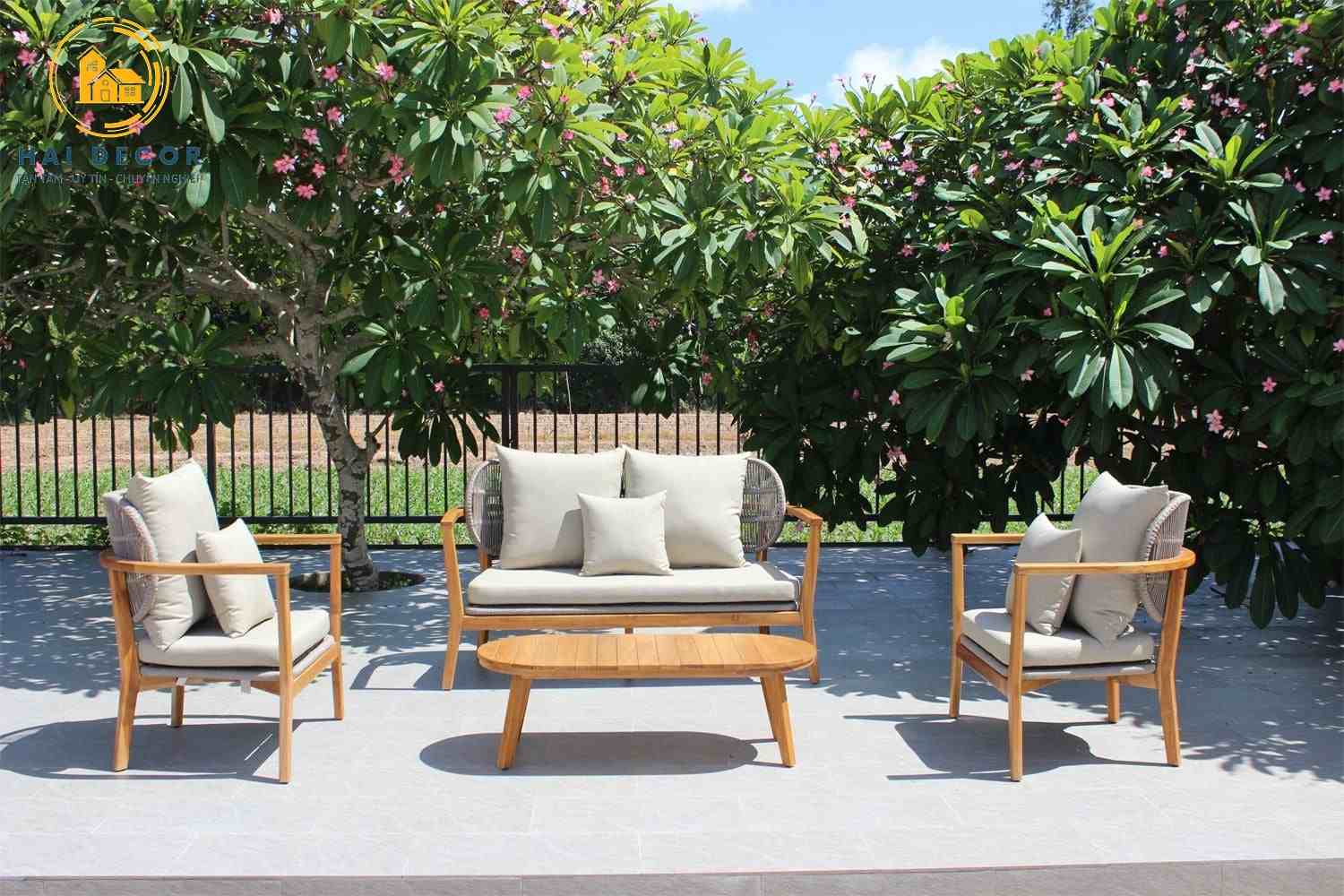 Sofa gỗ tự nhiên