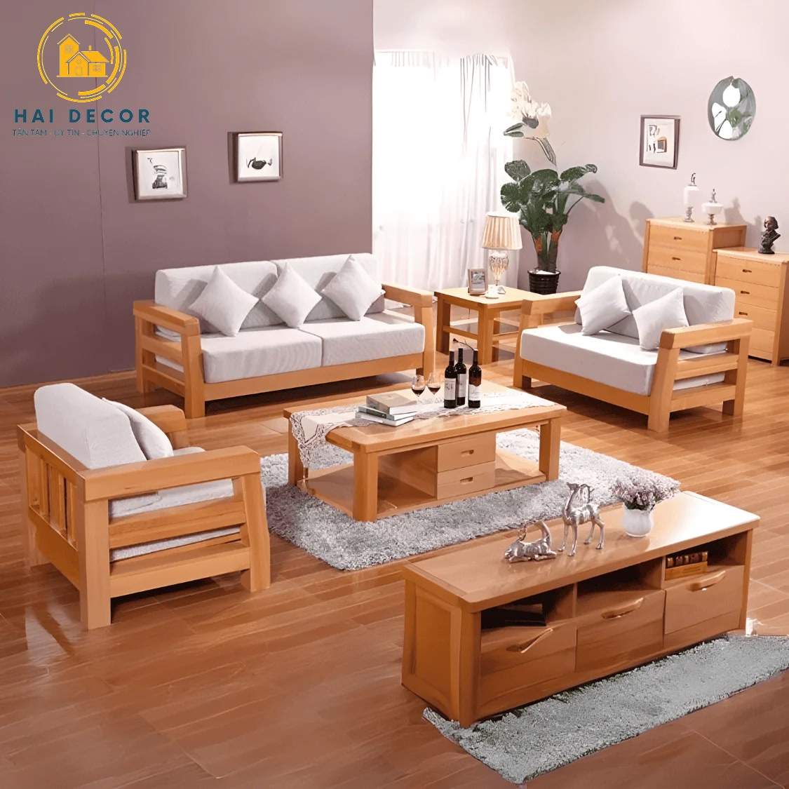 Sofa gỗ tự nhiên