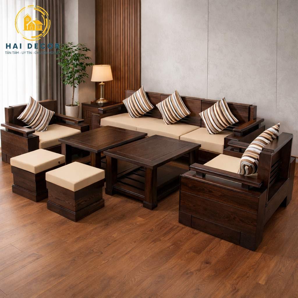 Sofa gỗ tự nhiên