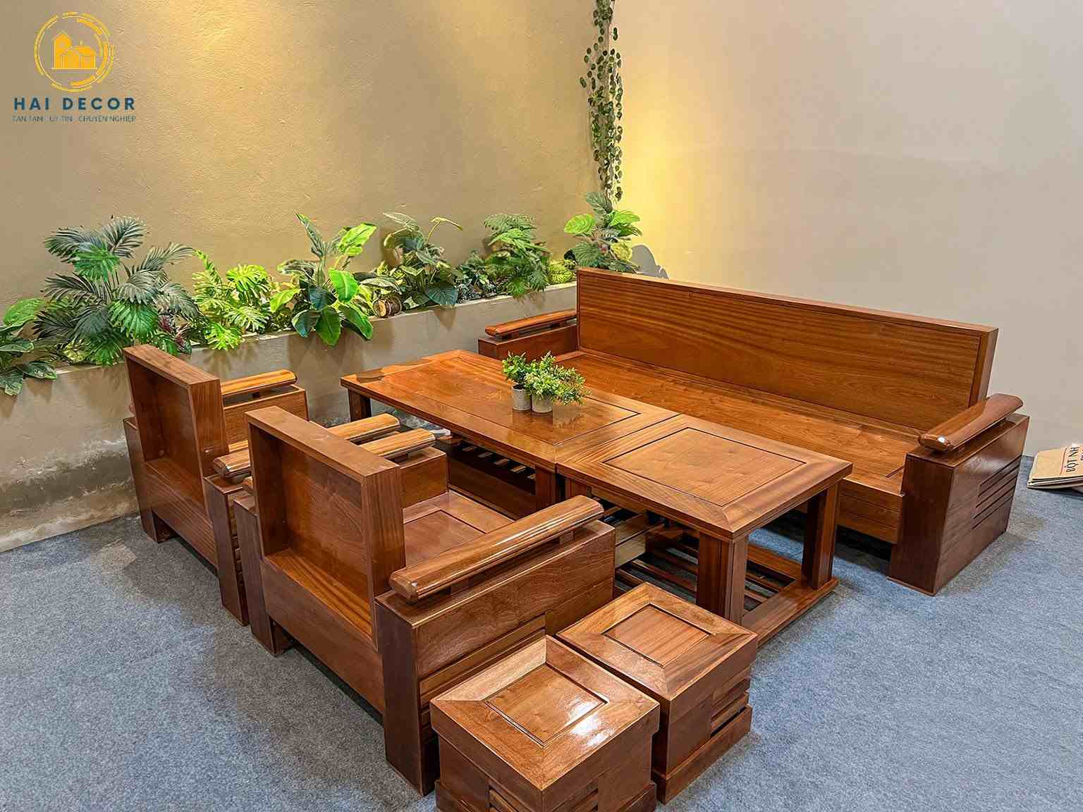 Sofa gỗ tự nhiên