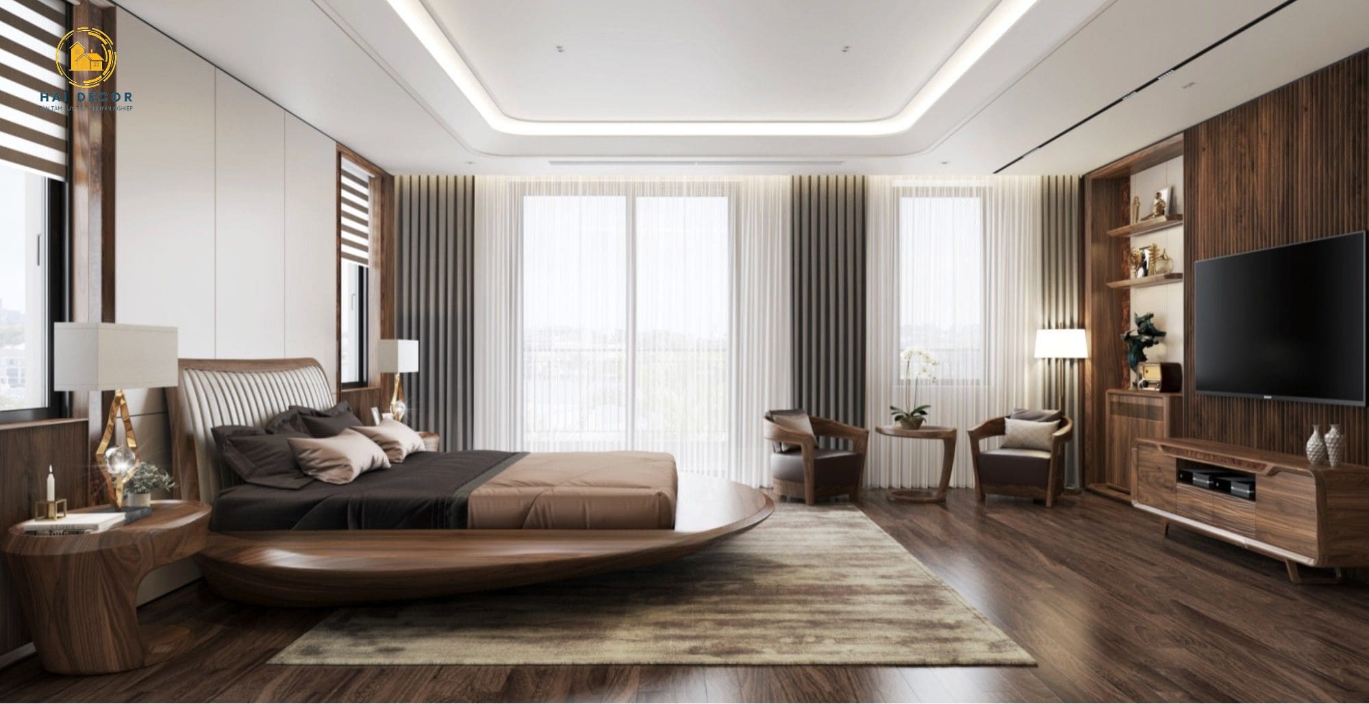 Phòng ngủ phong cách tối giản 