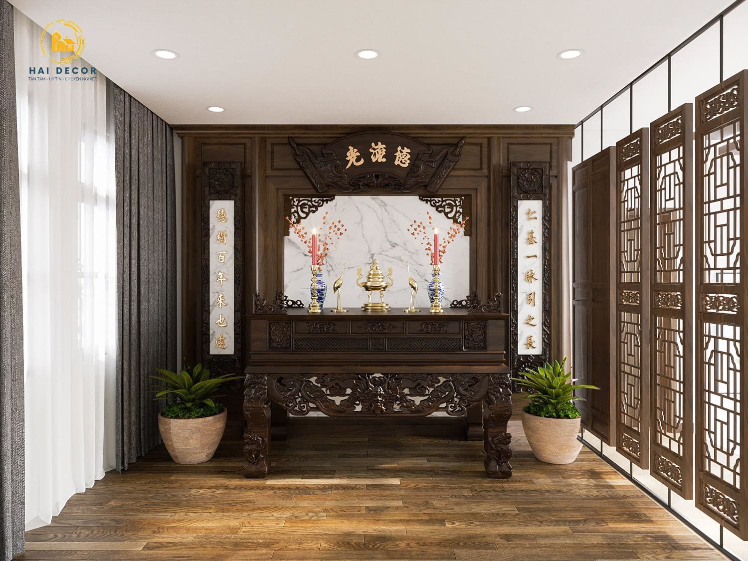 Phòng thờ chuẩn phong thủy 