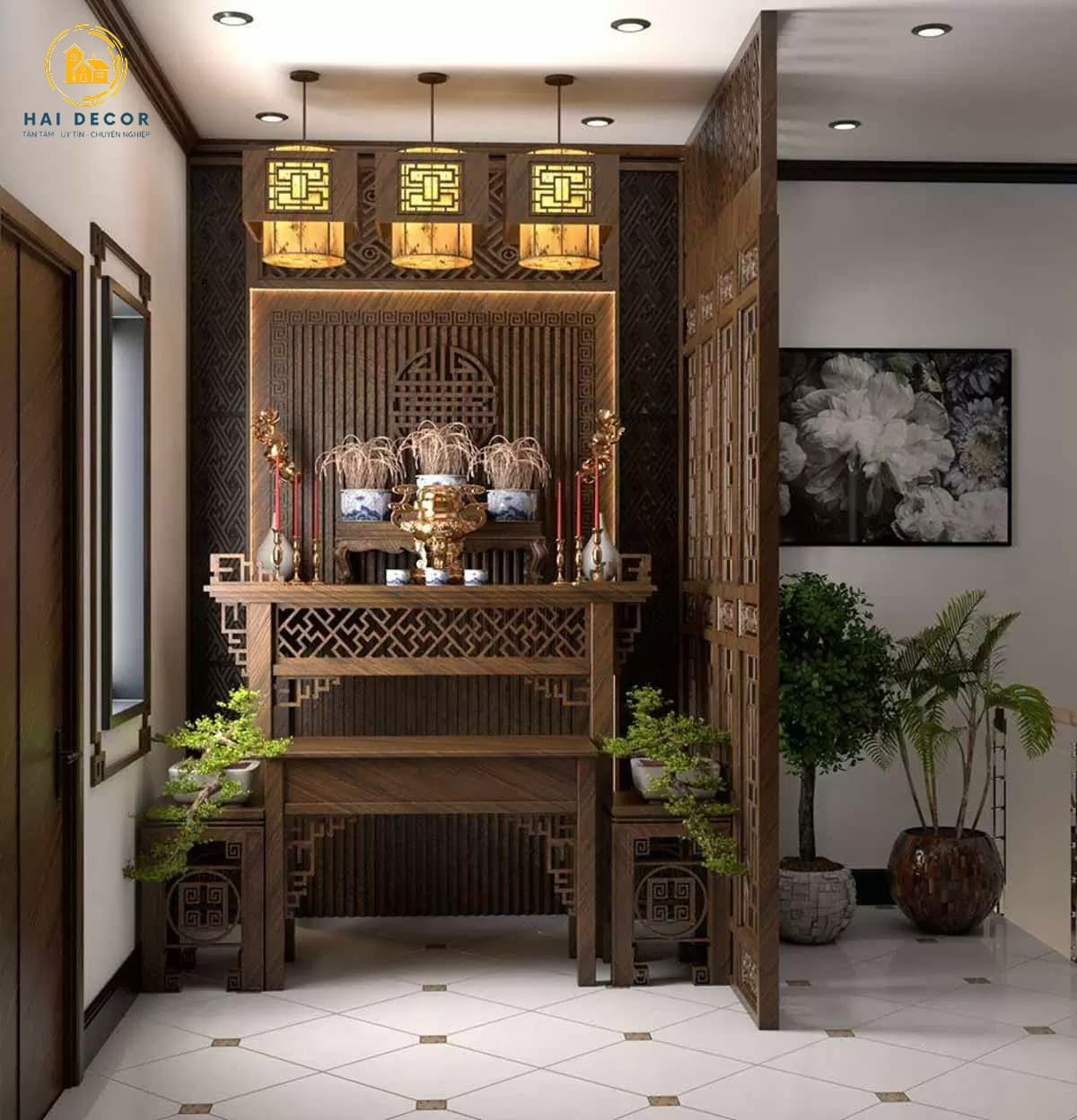 Phòng thờ chuẩn phong thủy 