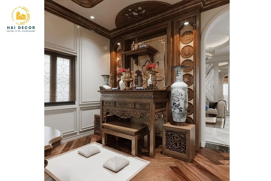 thiết kế phòng thờ gia tiên